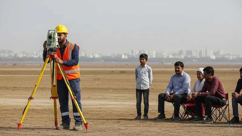 वरिष्ठ बंदोबस्त अमीन श्री गुणेश्वर प्रसाद यादव फील्ड कार्य • Senior Settlement Amin Field Survey