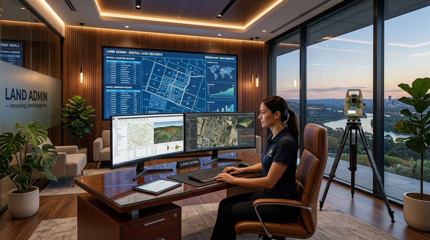 LandAmin GIS Workstation Dual Screens